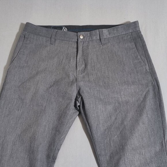 Volcom pants men's size 36 grey colour Frickin Modern Chino Pants style#A1131008 - Picture 2 of 15